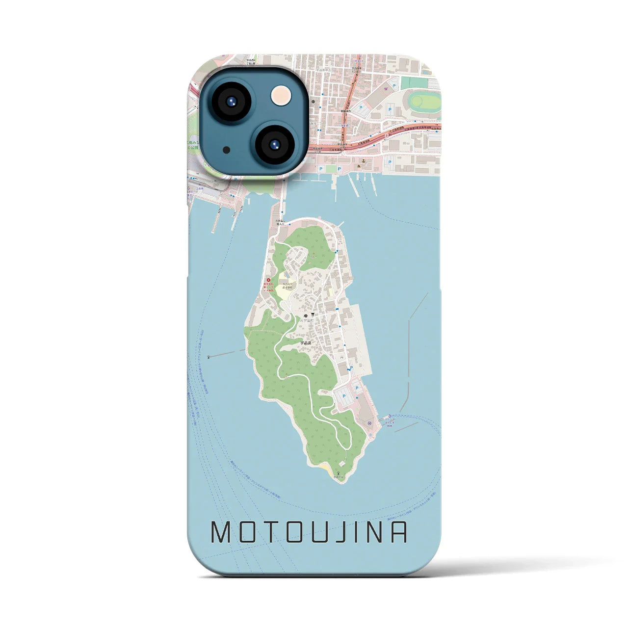 【元宇品(広島県)】地図柄iPhoneケース(バックカバータイプ)