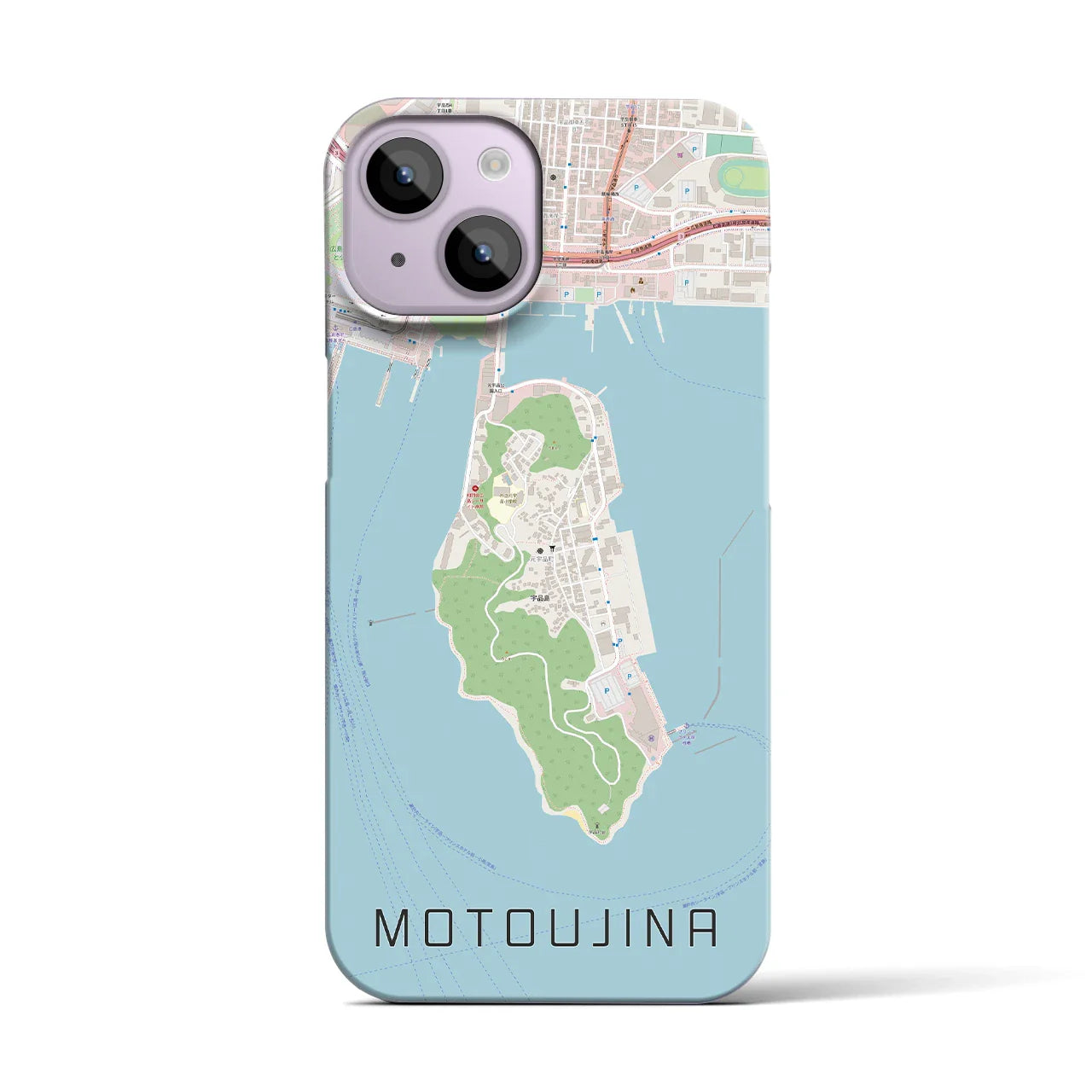 【元宇品(広島県)】地図柄iPhoneケース(バックカバータイプ)