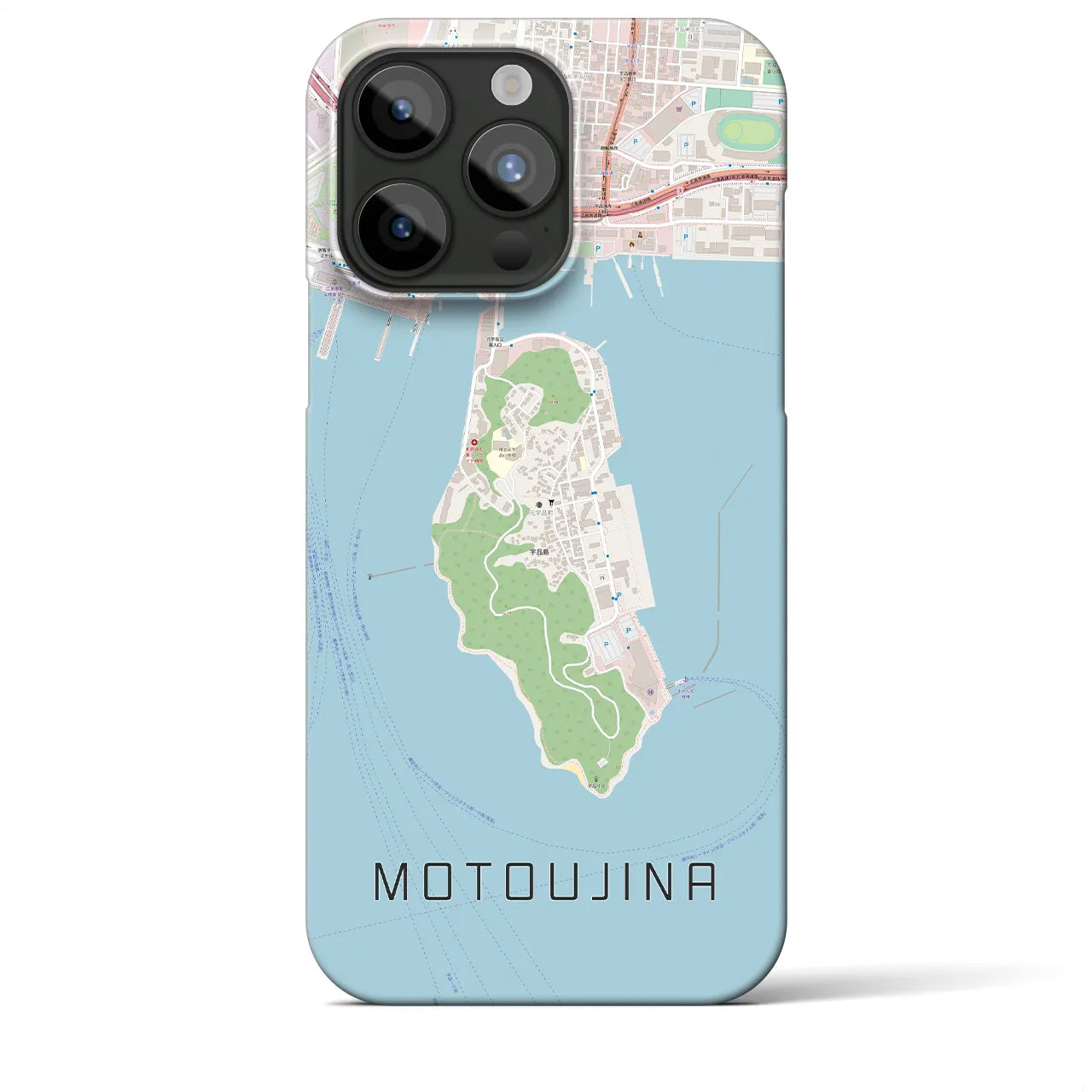 【元宇品(広島県)】地図柄iPhoneケース(バックカバータイプ)