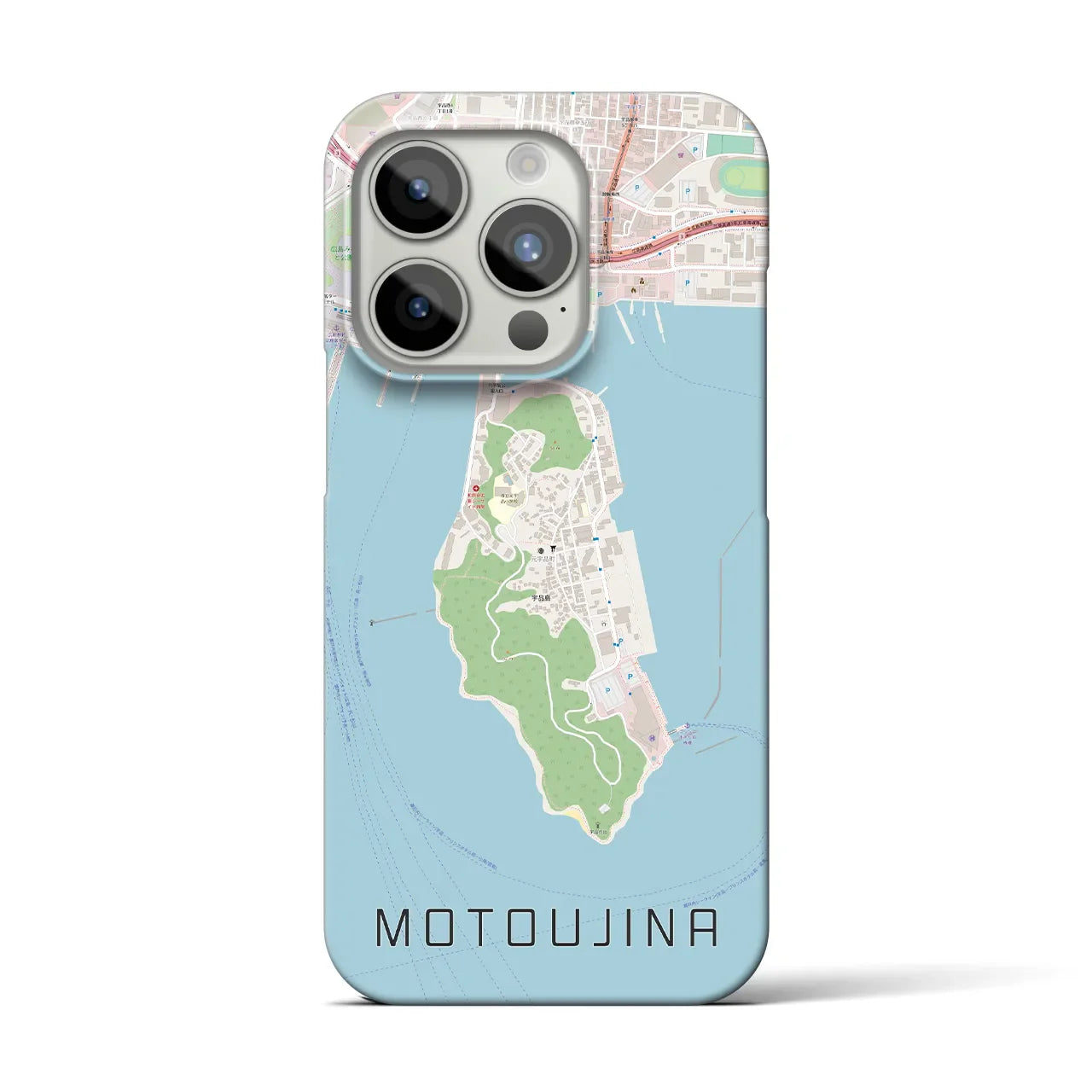 【元宇品(広島県)】地図柄iPhoneケース(バックカバータイプ)