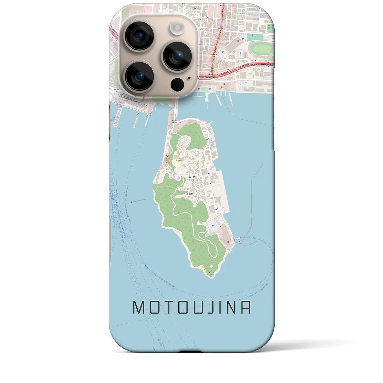 【元宇品(広島県)】地図柄iPhoneケース(バックカバータイプ)