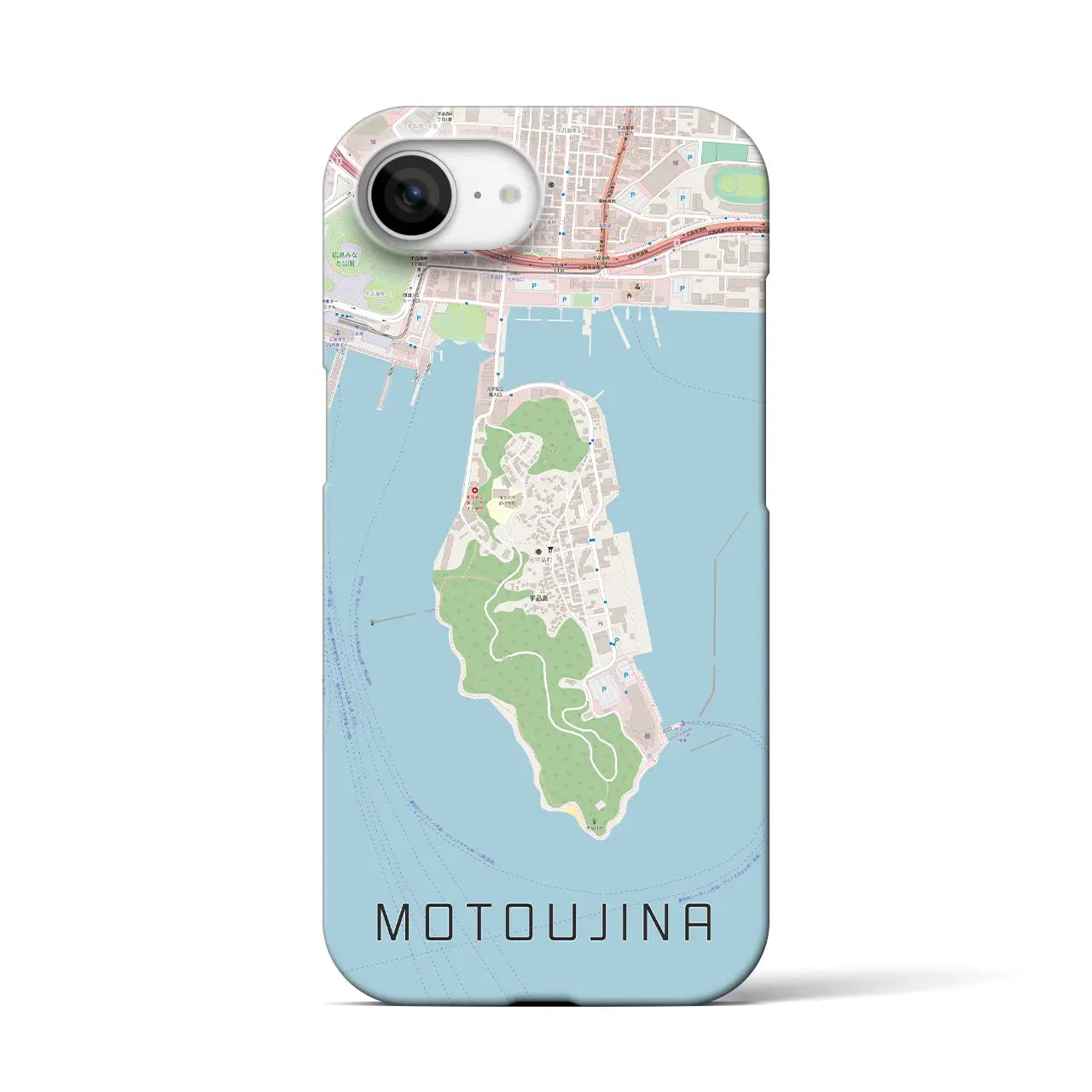 【元宇品(広島県)】地図柄iPhoneケース(バックカバータイプ)