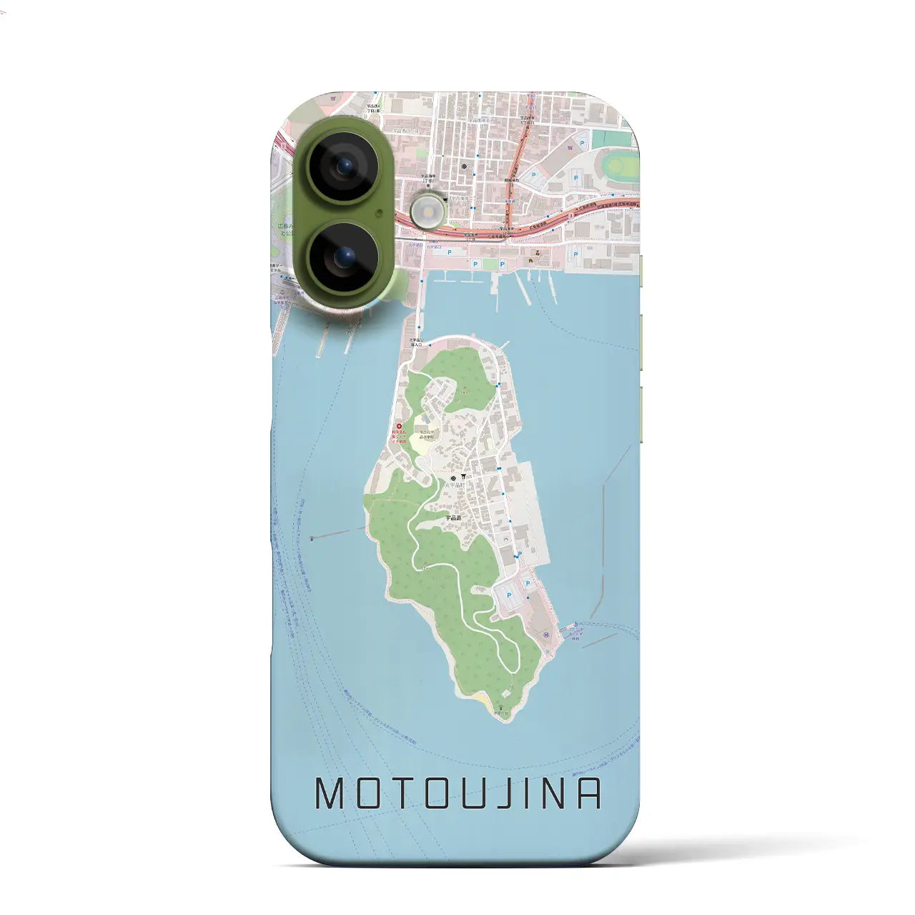 【元宇品(広島県)】地図柄iPhoneケース(バックカバータイプ)