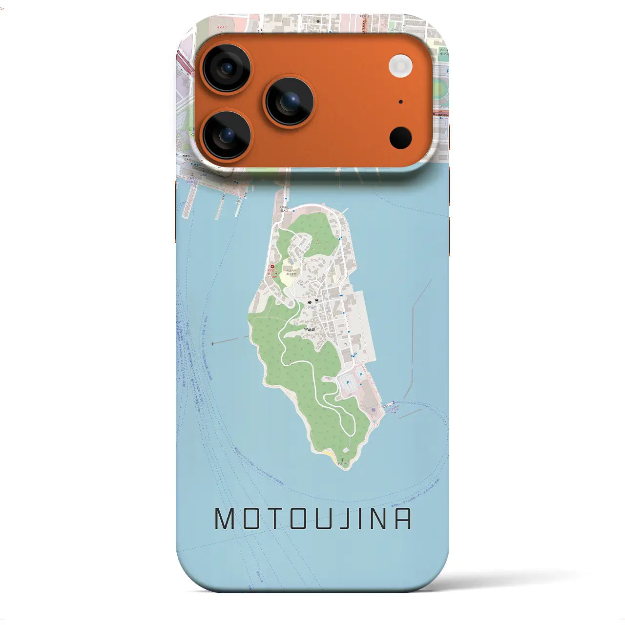 【元宇品(広島県)】地図柄iPhoneケース(バックカバータイプ)