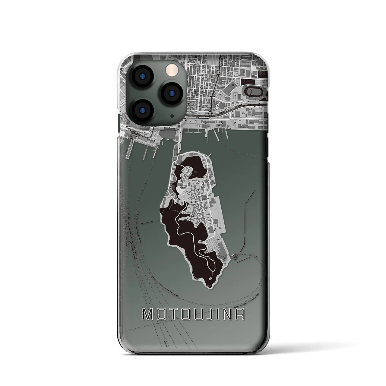 【元宇品(広島県)】地図柄iPhoneケース(クリアタイプ)