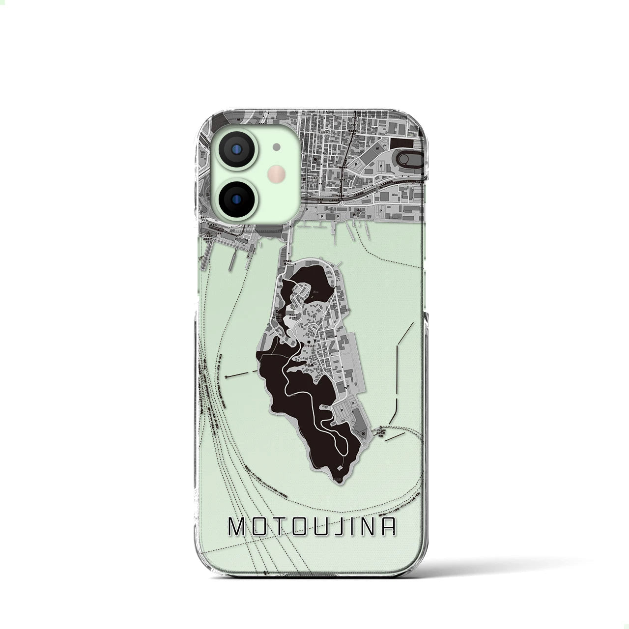 【元宇品(広島県)】地図柄iPhoneケース(クリアタイプ)