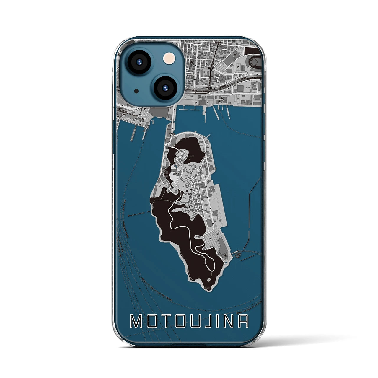 【元宇品(広島県)】地図柄iPhoneケース(クリアタイプ)