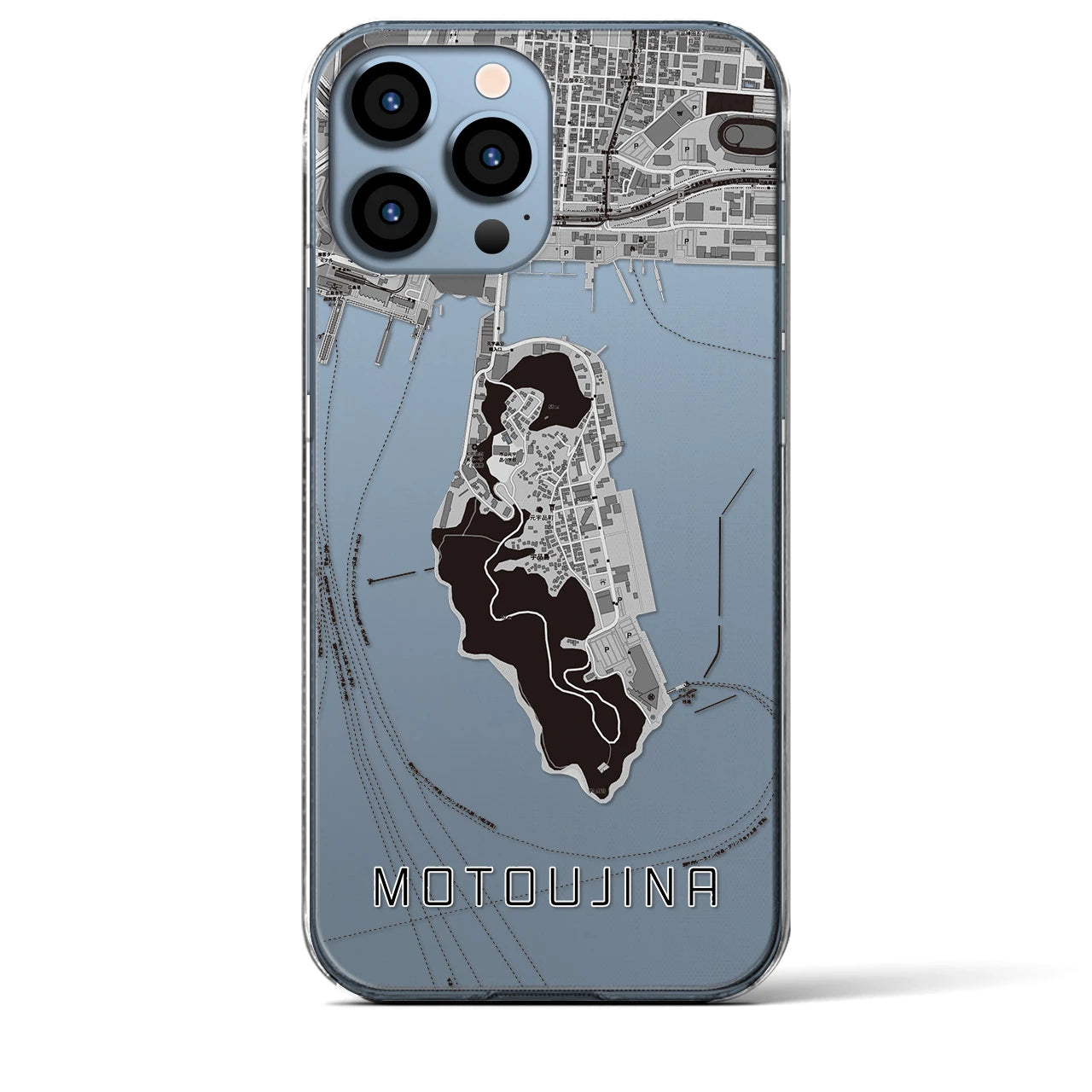 【元宇品(広島県)】地図柄iPhoneケース(クリアタイプ)