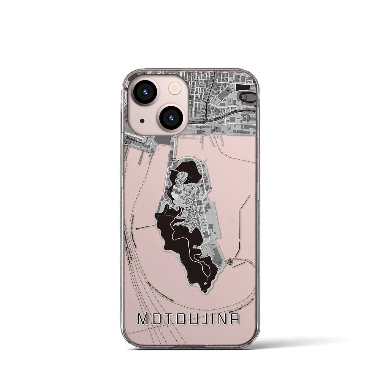 【元宇品(広島県)】地図柄iPhoneケース(クリアタイプ)