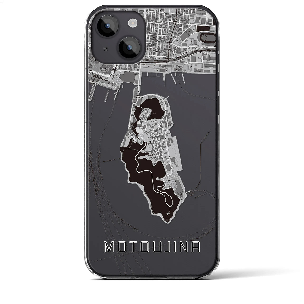 【元宇品(広島県)】地図柄iPhoneケース(クリアタイプ)