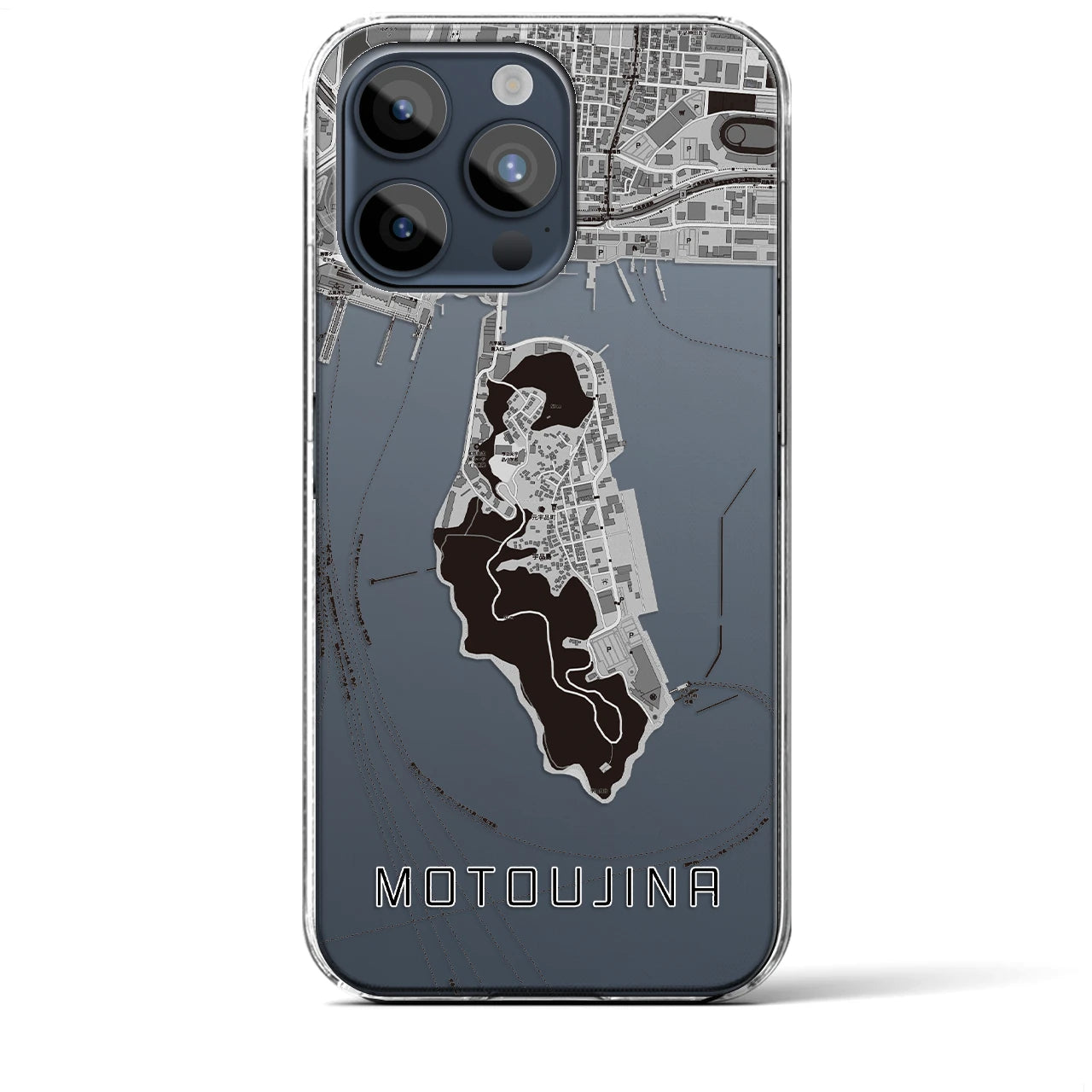 【元宇品(広島県)】地図柄iPhoneケース(クリアタイプ)