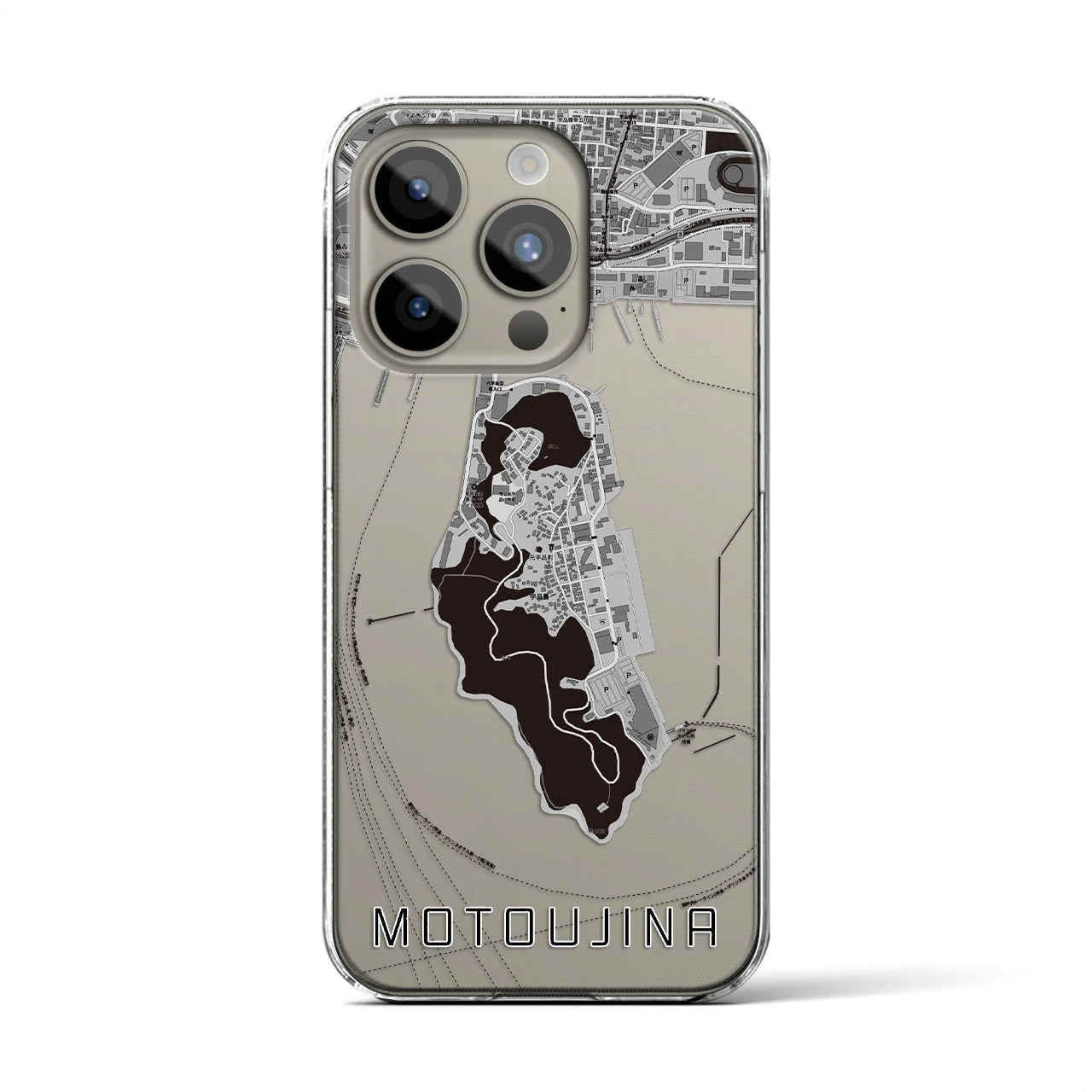 【元宇品(広島県)】地図柄iPhoneケース(クリアタイプ)