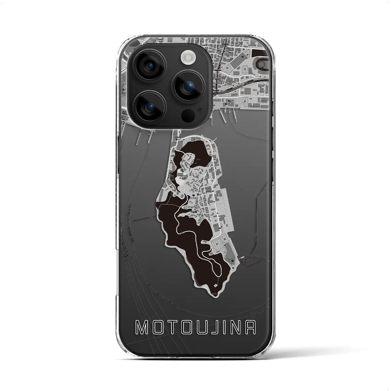 【元宇品(広島県)】地図柄iPhoneケース(クリアタイプ)