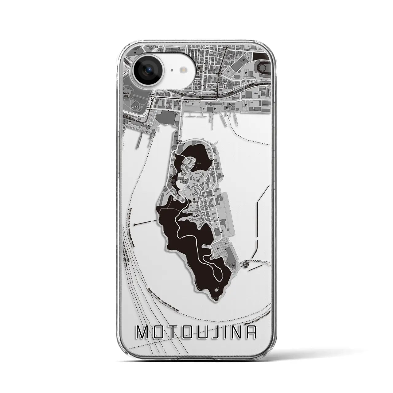 【元宇品(広島県)】地図柄iPhoneケース(クリアタイプ)