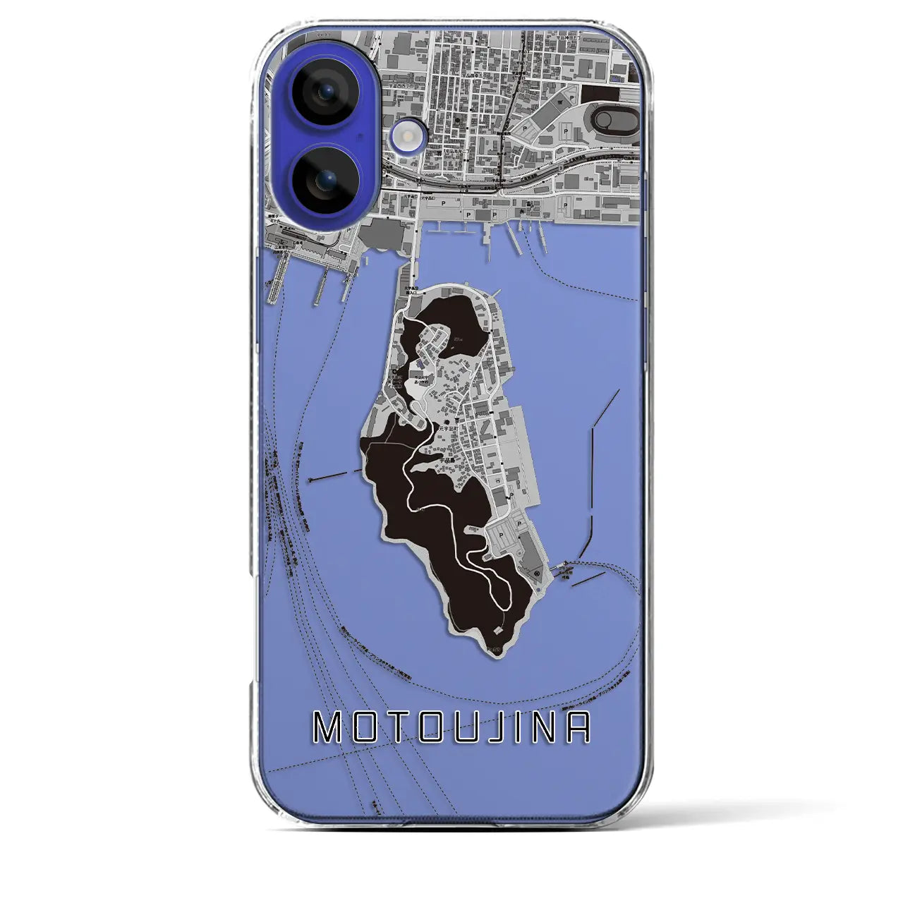 【元宇品(広島県)】地図柄iPhoneケース(クリアタイプ)