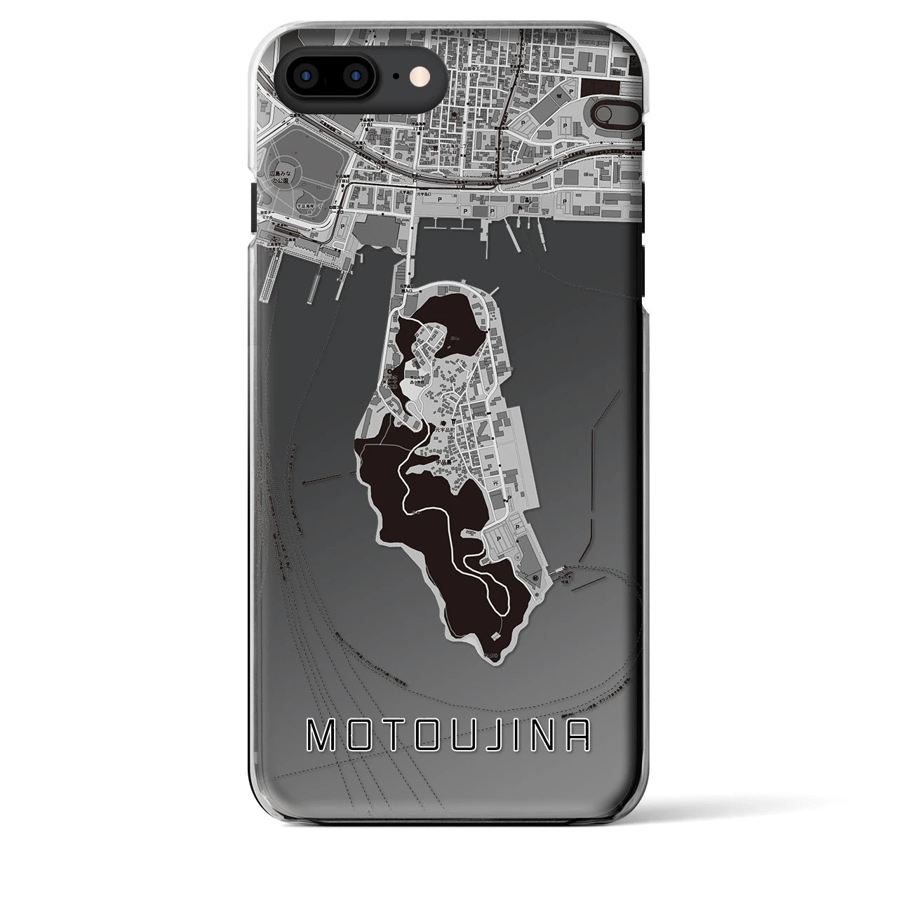 【元宇品(広島県)】地図柄iPhoneケース(クリアタイプ)