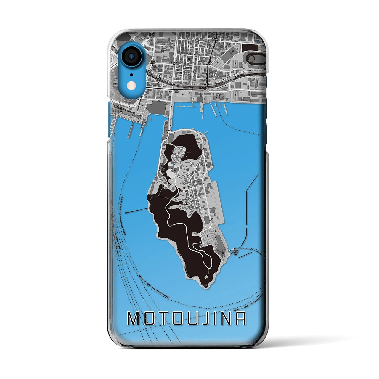 【元宇品(広島県)】地図柄iPhoneケース(クリアタイプ)