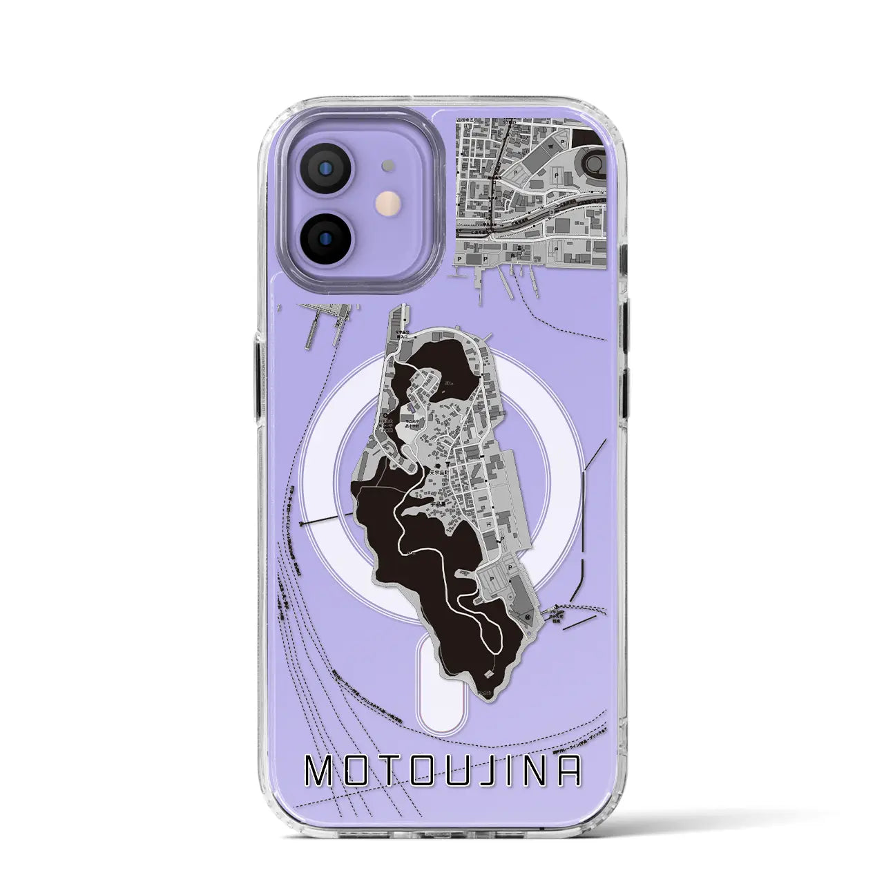 【元宇品(広島県)】地図柄iPhoneケース(MagSafeタイプ)