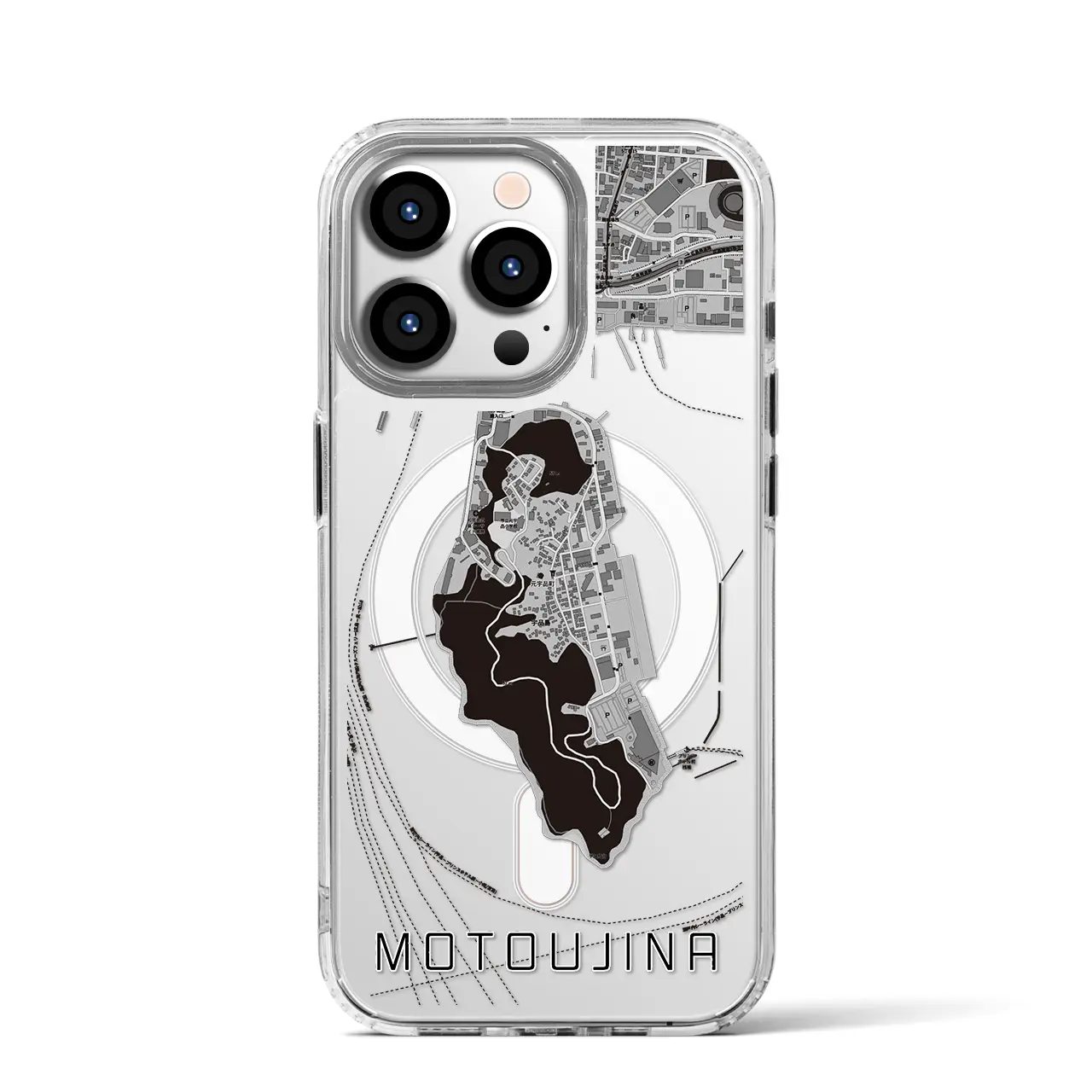 【元宇品(広島県)】地図柄iPhoneケース(MagSafeタイプ)