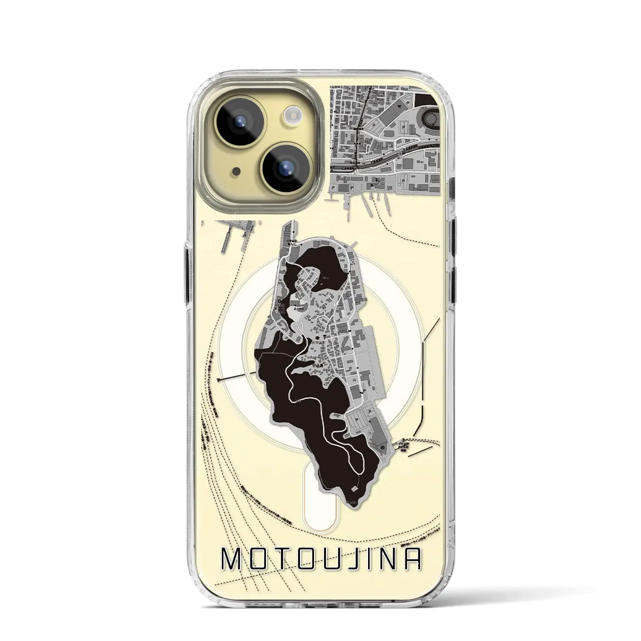 【元宇品(広島県)】地図柄iPhoneケース(MagSafeタイプ)