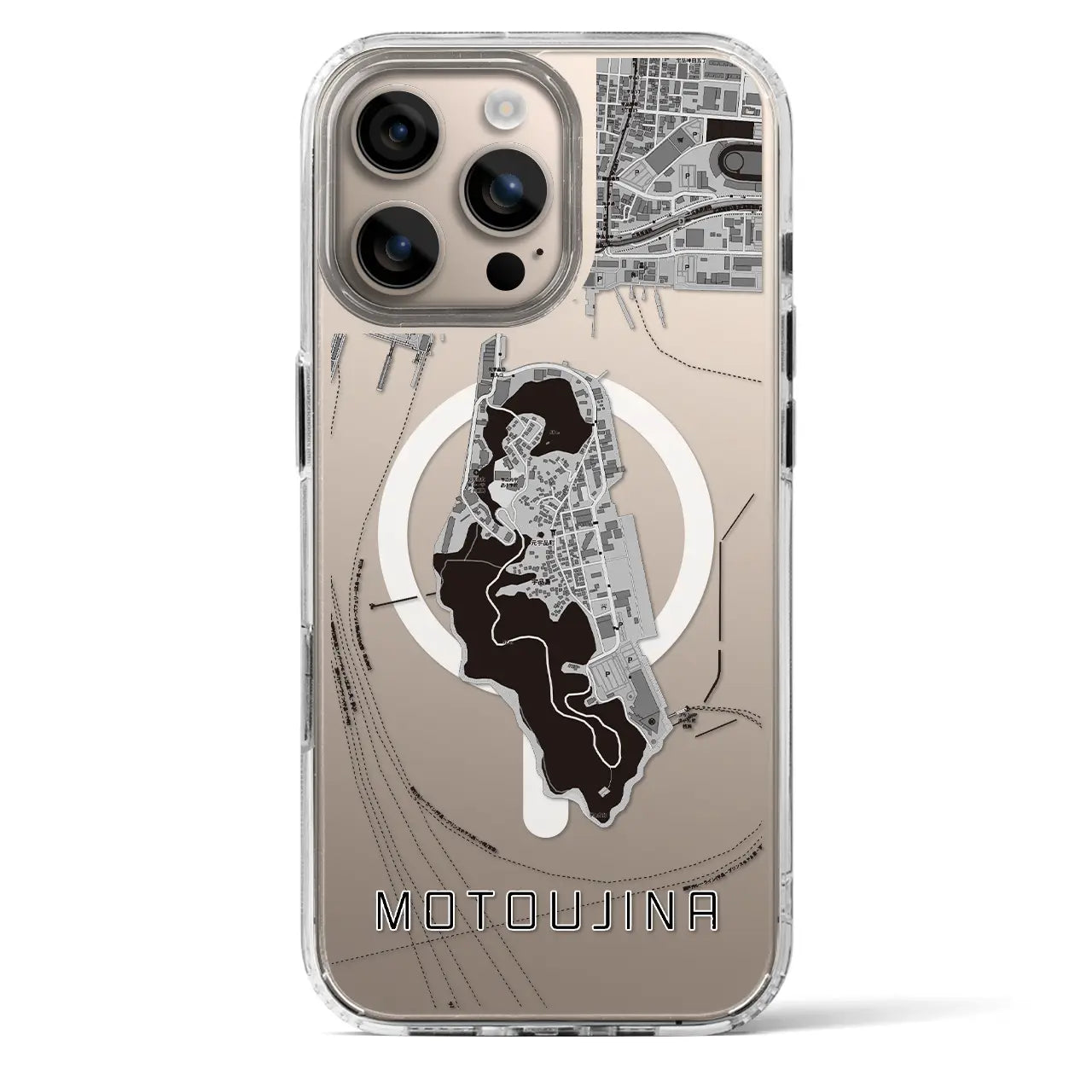 【元宇品(広島県)】地図柄iPhoneケース(MagSafeタイプ)