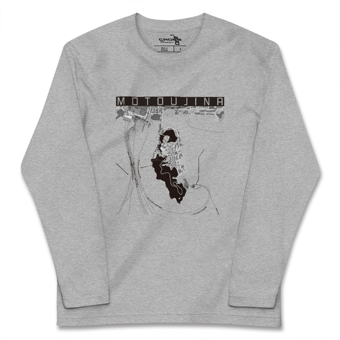 【元宇品(広島県)】地図柄ロングスリーブTシャツ