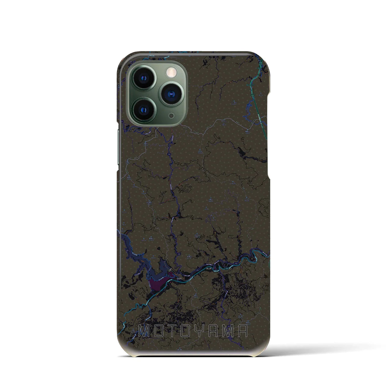 【本山(高知県)】地図柄iPhoneケース(バックカバータイプ)