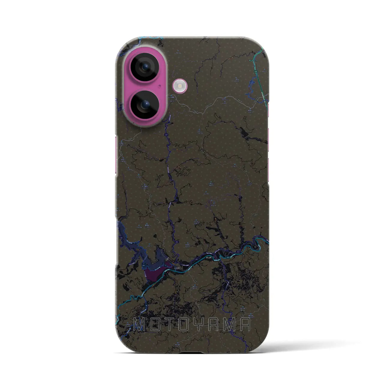 【本山(高知県)】地図柄iPhoneケース(バックカバータイプ)