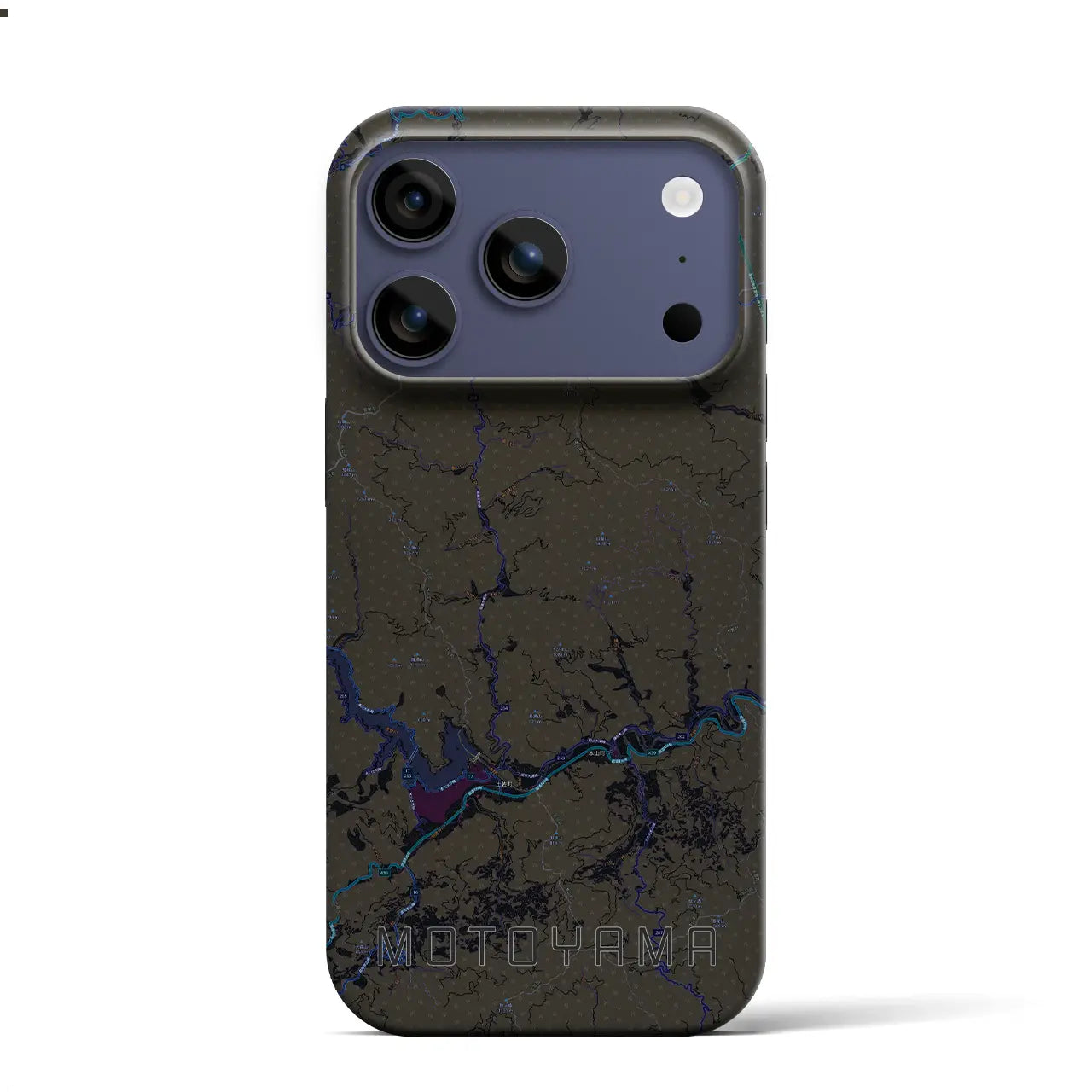 【本山(高知県)】地図柄iPhoneケース(バックカバータイプ)