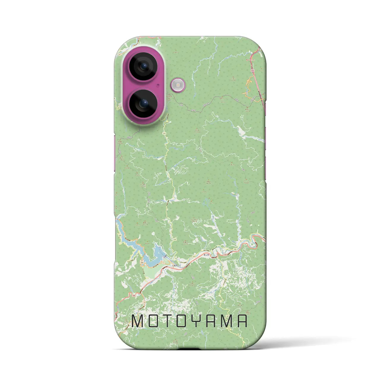 【本山(高知県)】地図柄iPhoneケース(バックカバータイプ)