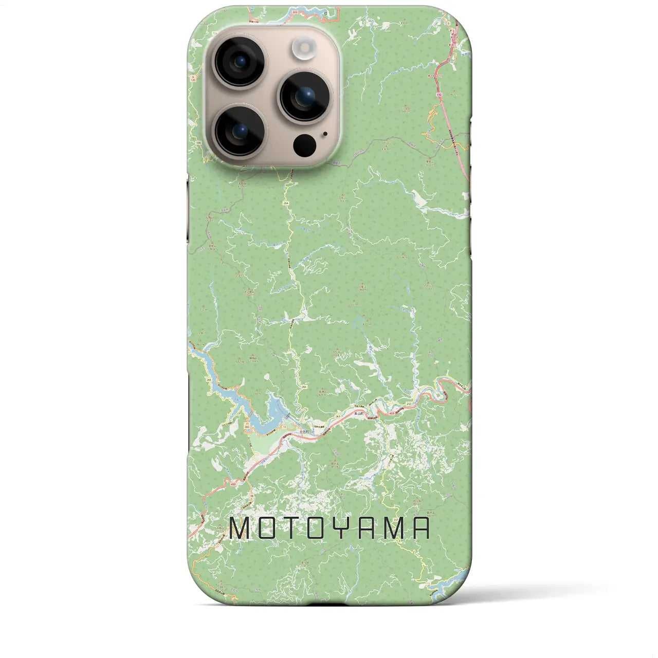 【本山(高知県)】地図柄iPhoneケース(バックカバータイプ)