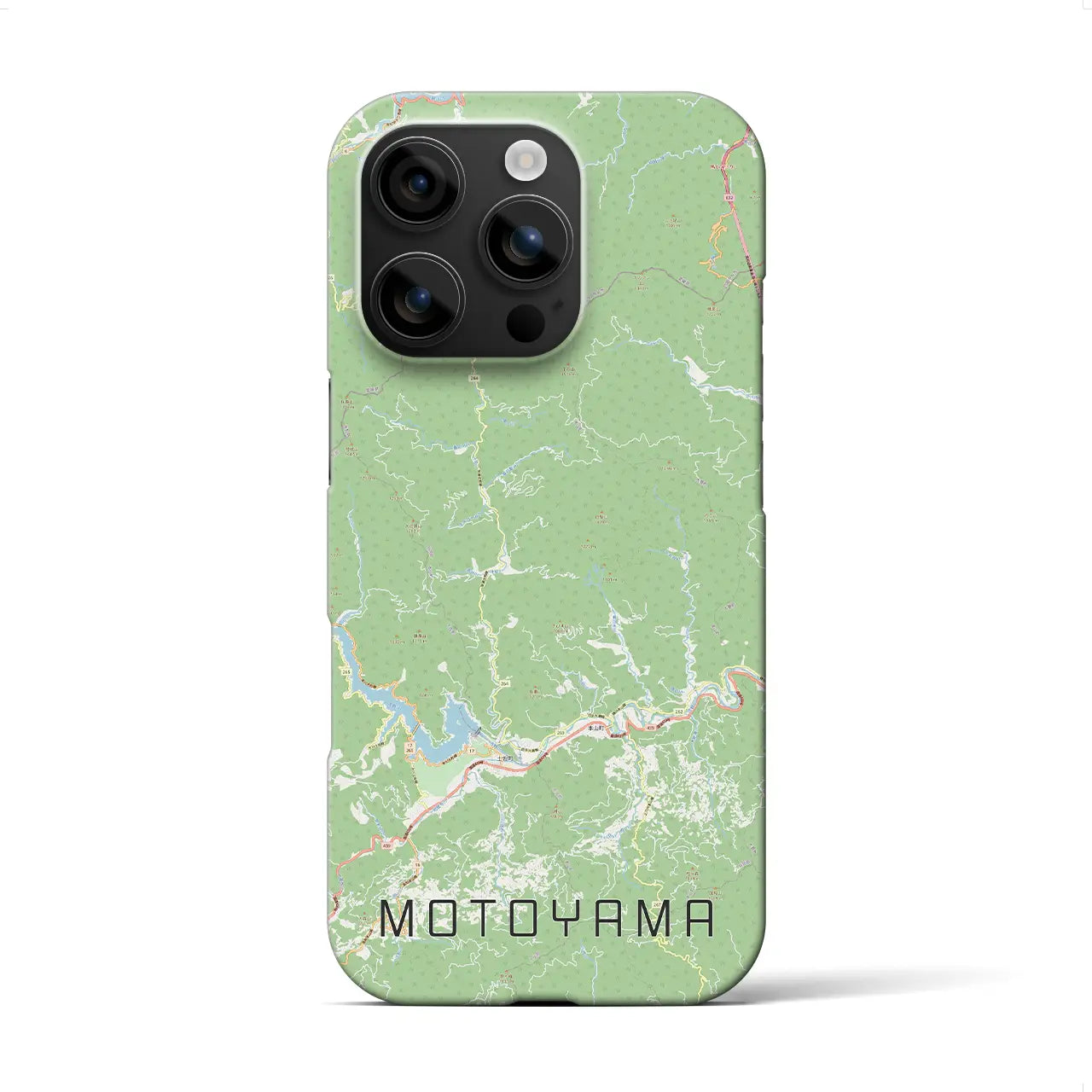 【本山(高知県)】地図柄iPhoneケース(バックカバータイプ)