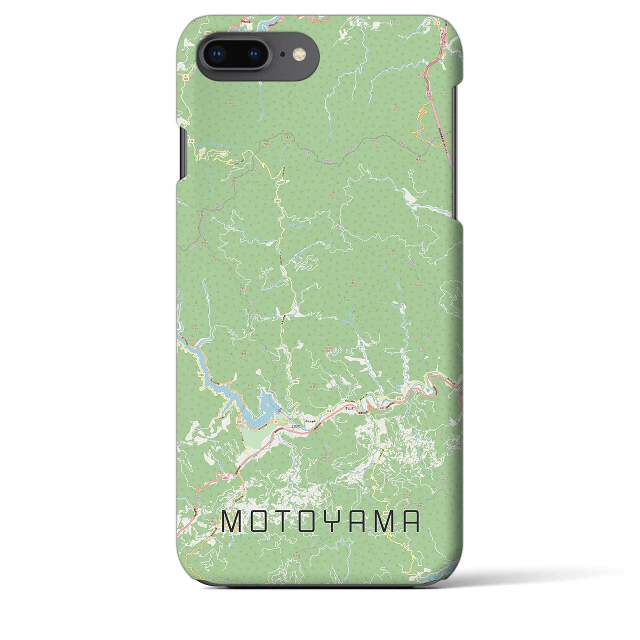 【本山(高知県)】地図柄iPhoneケース(バックカバータイプ)