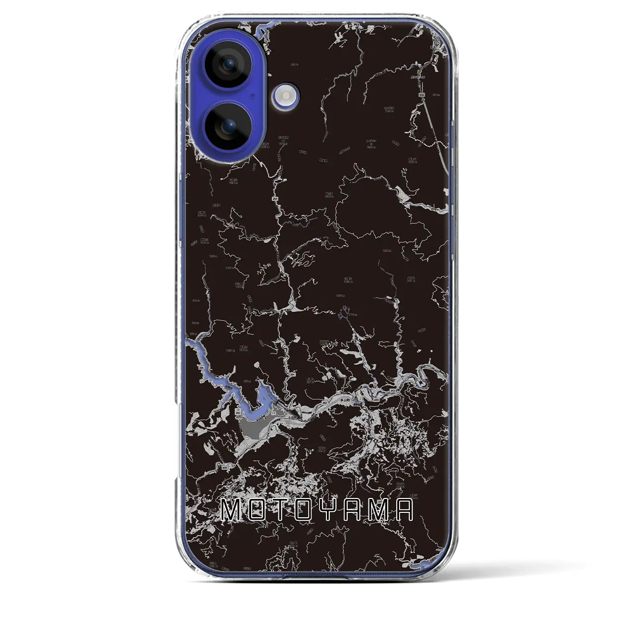 【本山(高知県)】地図柄iPhoneケース(クリアタイプ)