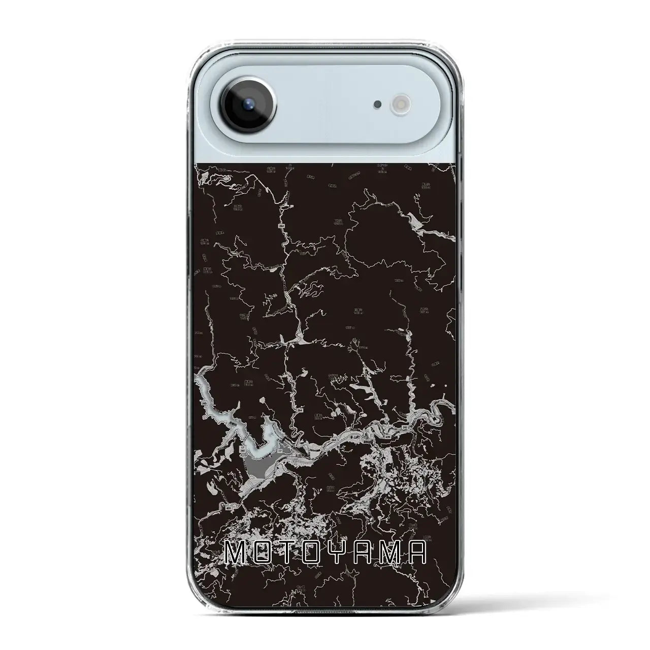 【本山(高知県)】地図柄iPhoneケース(クリアタイプ)