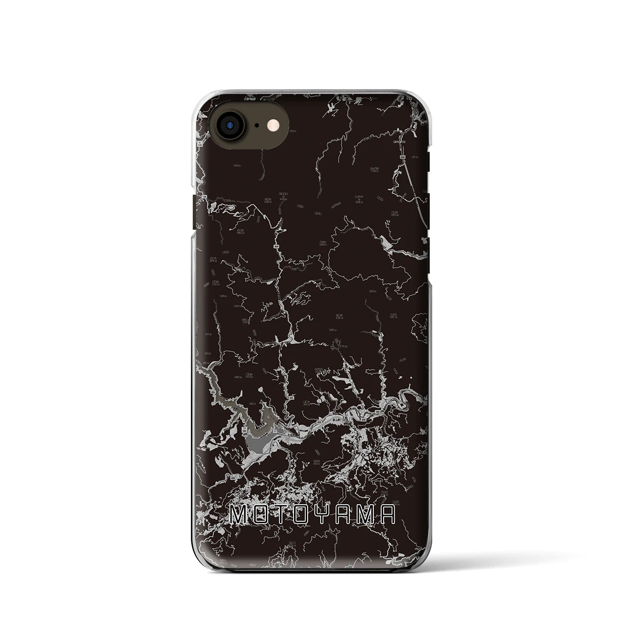 【本山(高知県)】地図柄iPhoneケース(クリアタイプ)