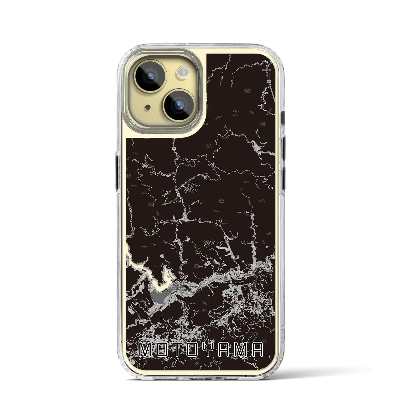 【本山(高知県)】地図柄iPhoneケース(MagSafeタイプ)
