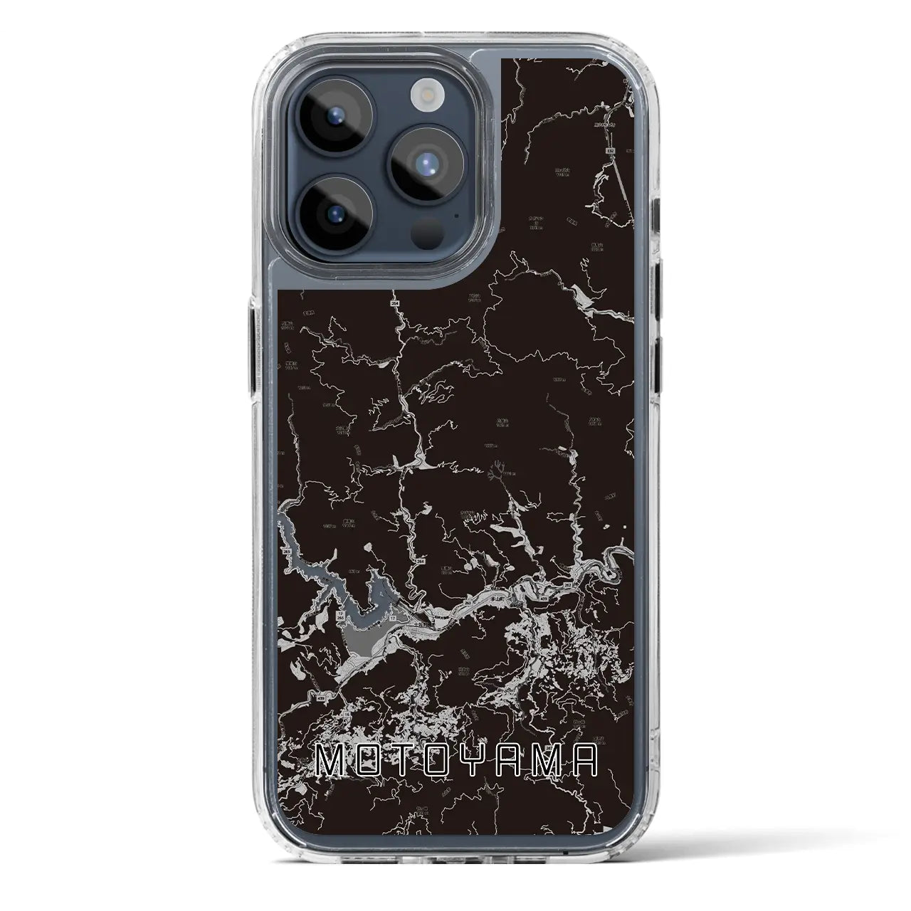 【本山(高知県)】地図柄iPhoneケース(MagSafeタイプ)