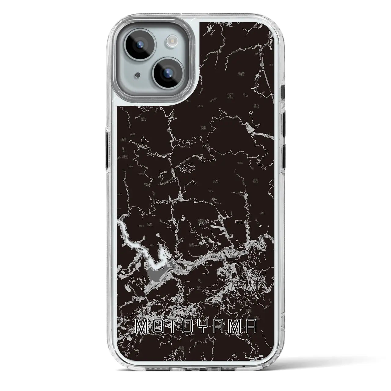 【本山(高知県)】地図柄iPhoneケース(MagSafeタイプ)