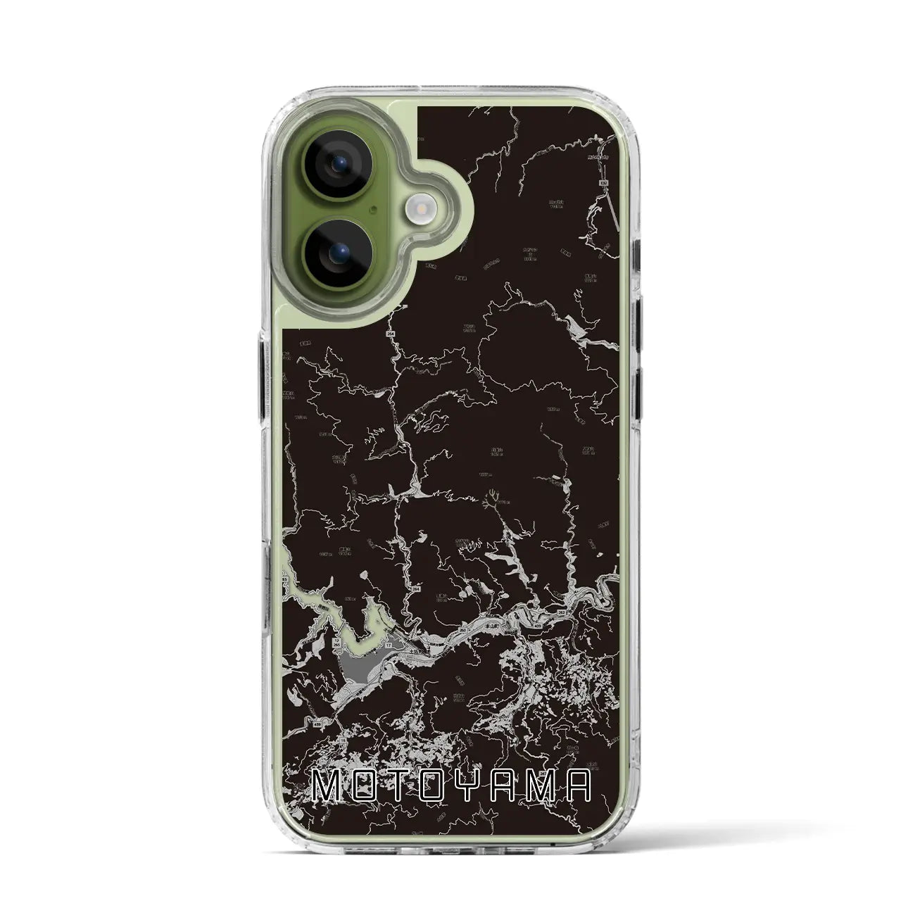 【本山(高知県)】地図柄iPhoneケース(MagSafeタイプ)