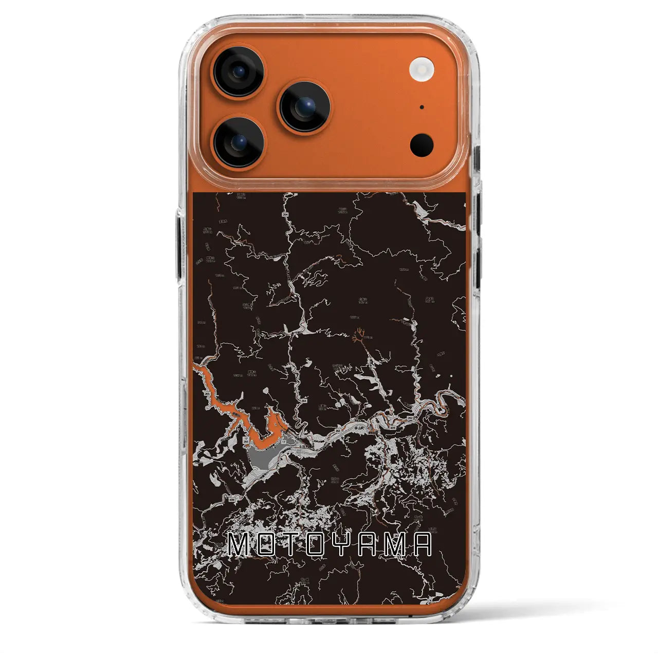 【本山(高知県)】地図柄iPhoneケース(MagSafeタイプ)