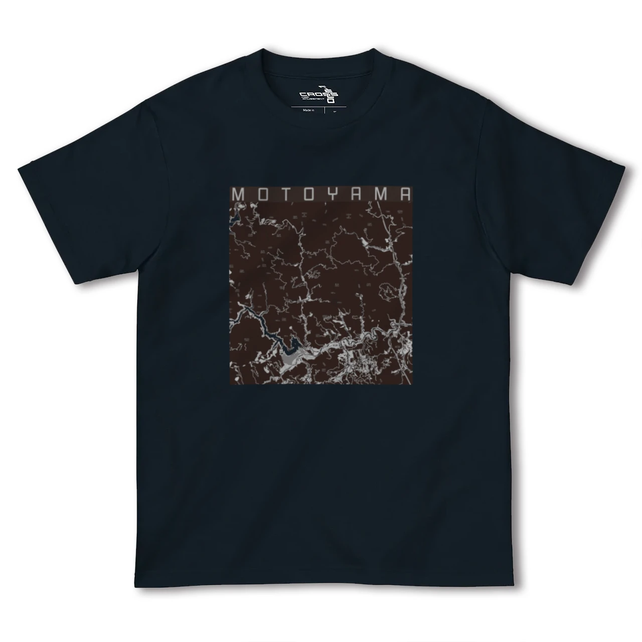 【本山(高知県)】地図柄ヘビーウェイトTシャツ