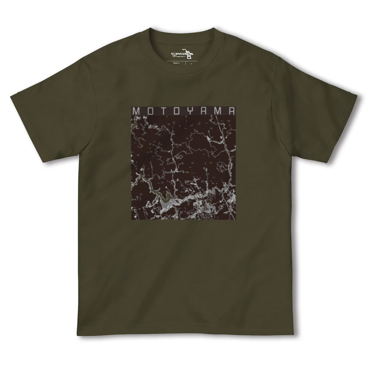 【本山(高知県)】地図柄ヘビーウェイトTシャツ