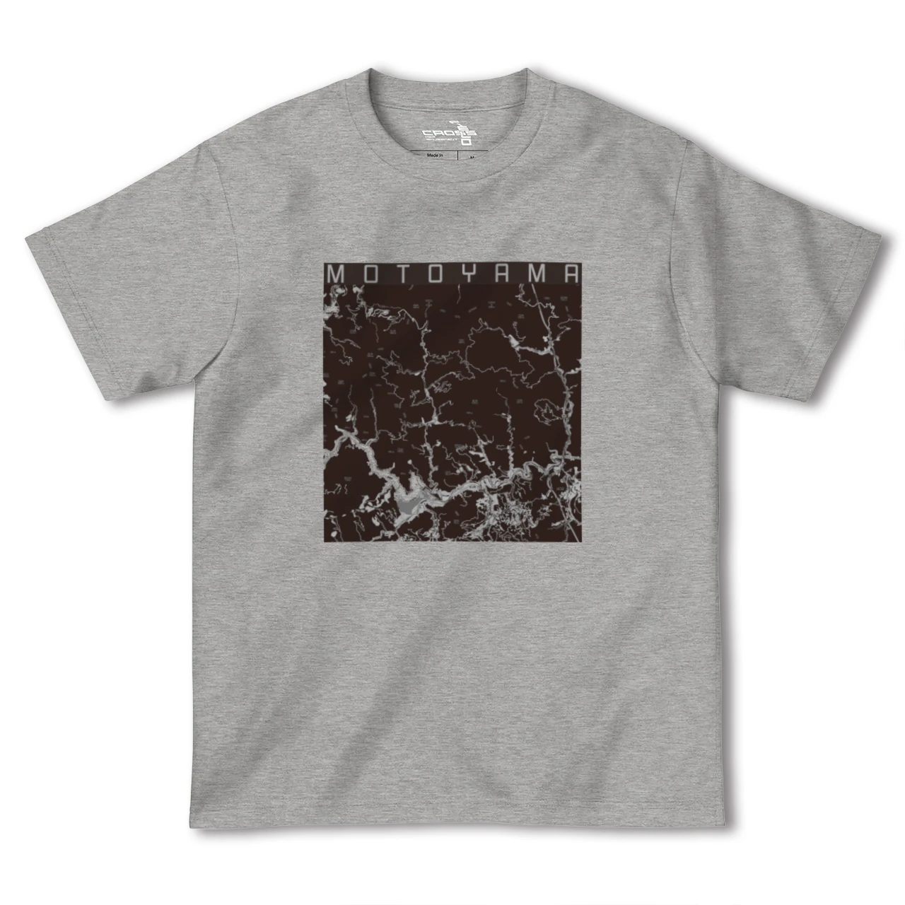 【本山(高知県)】地図柄ヘビーウェイトTシャツ