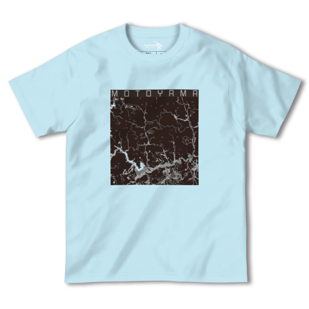 【本山(高知県)】地図柄ヘビーウェイトTシャツ