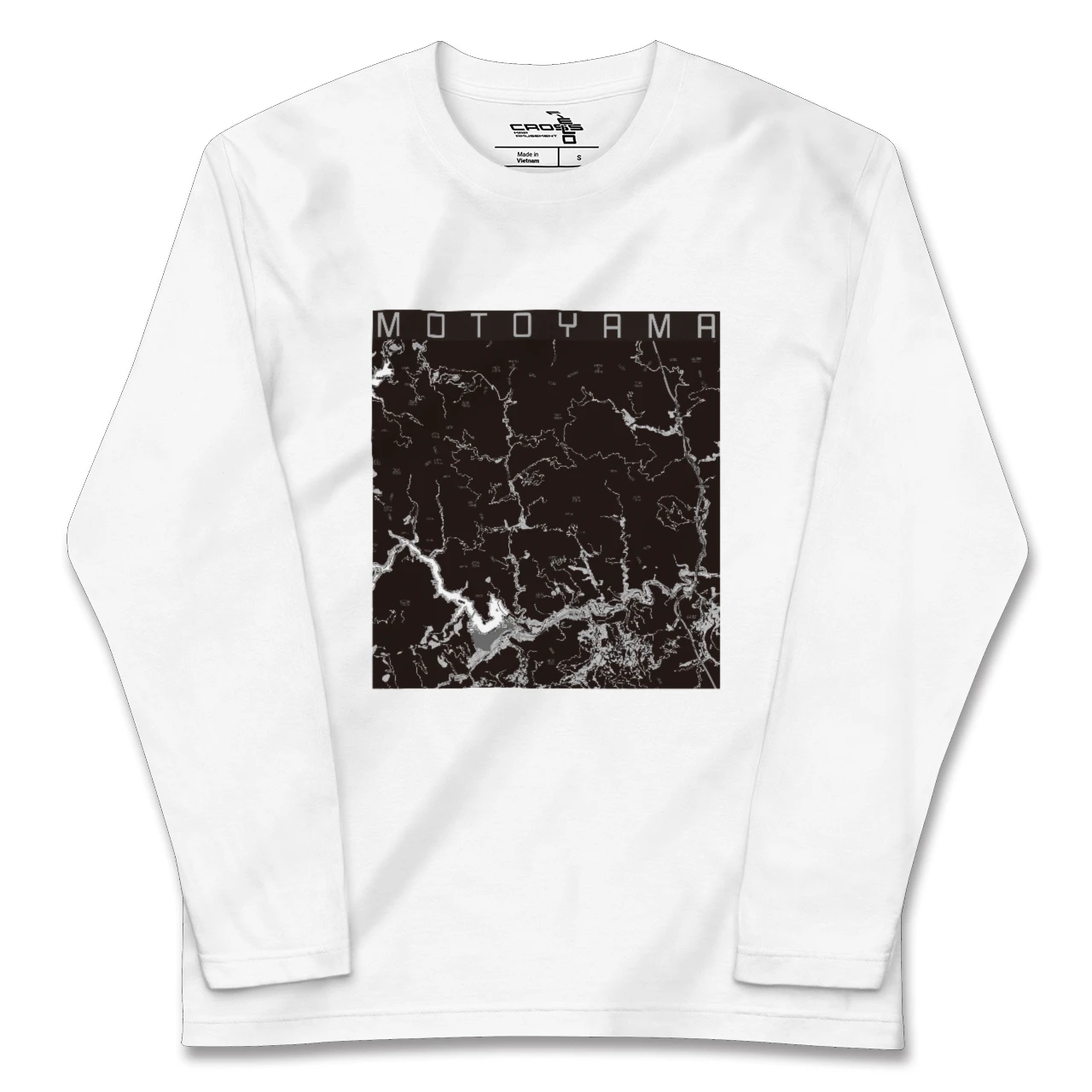 【本山(高知県)】地図柄ロングスリーブTシャツ
