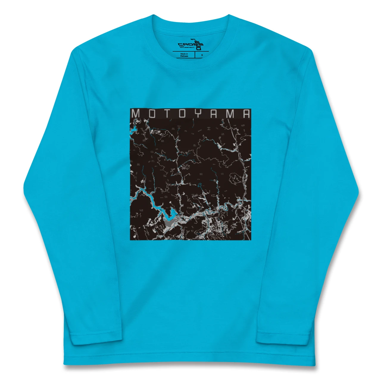 【本山(高知県)】地図柄ロングスリーブTシャツ