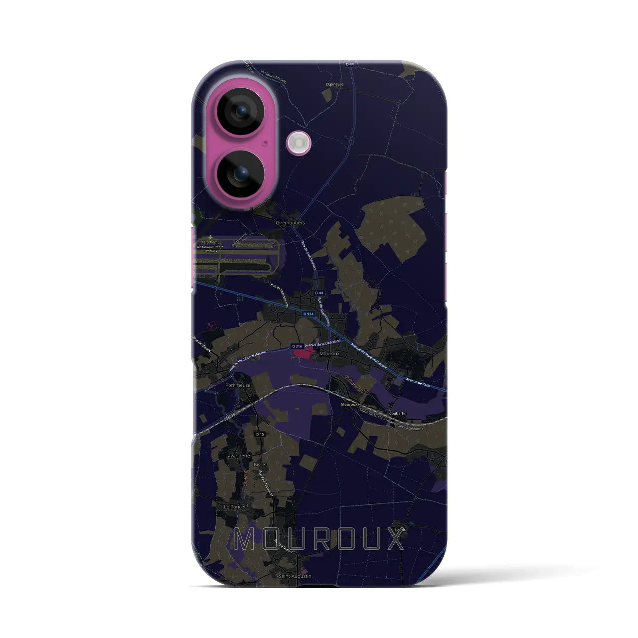 【ムルー(フランス)】地図柄iPhoneケース(バックカバータイプ)