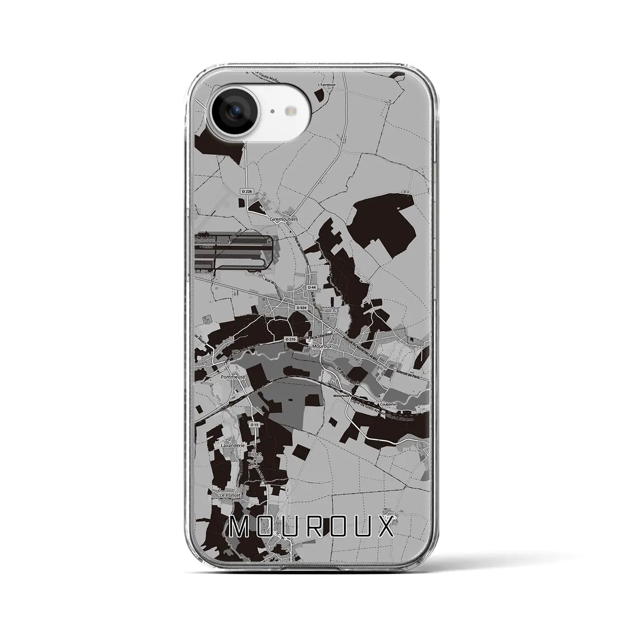 【ムルー(フランス)】地図柄iPhoneケース(クリアタイプ)