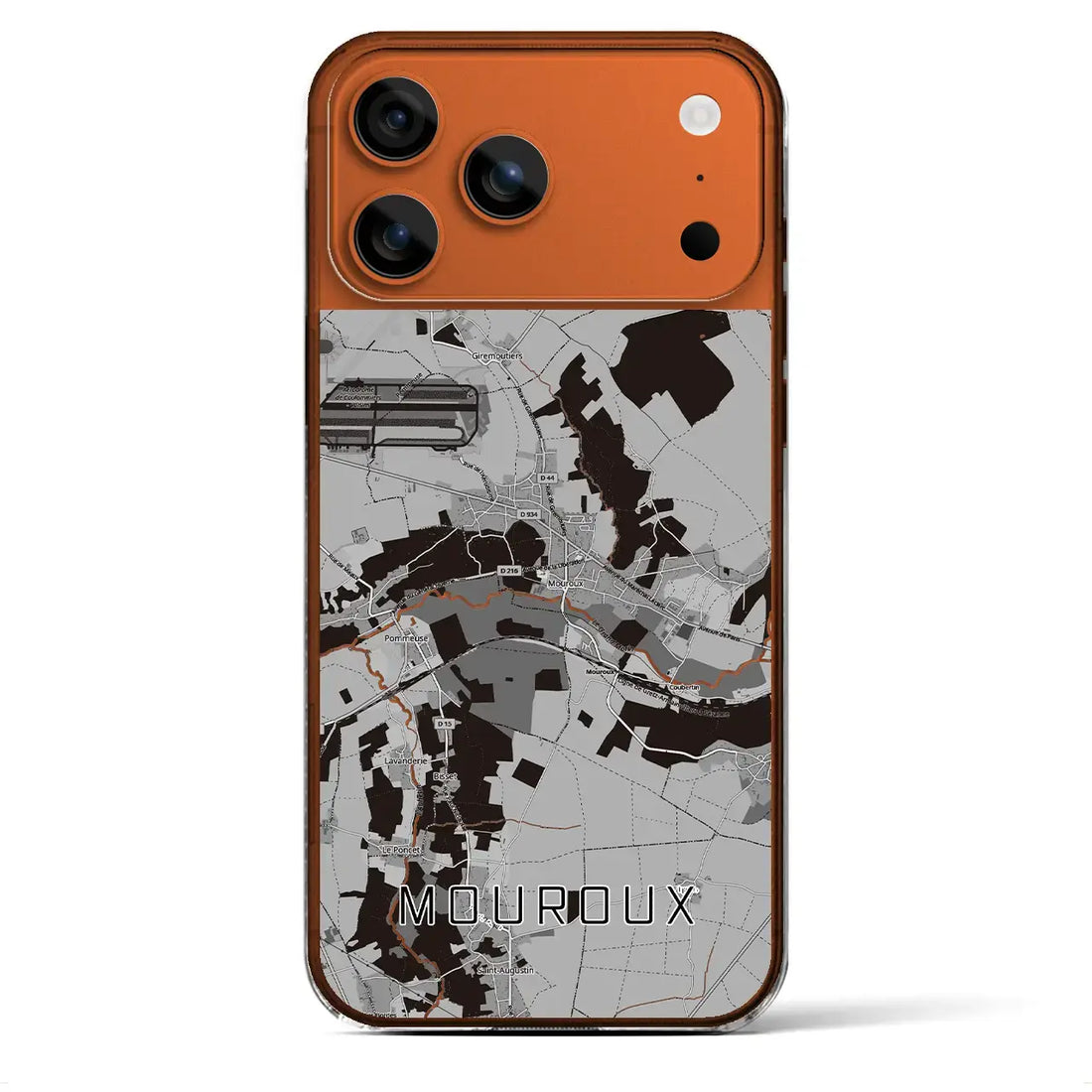 【ムルー(フランス)】地図柄iPhoneケース(クリアタイプ)